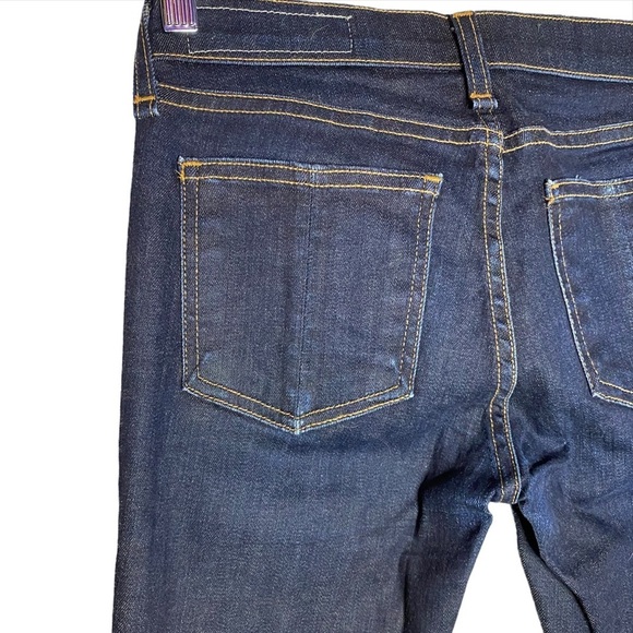 Rag & Bone Mid Rise Skinny Jean Harrow Dark Blue Wash 24 - Picture 10 of 16